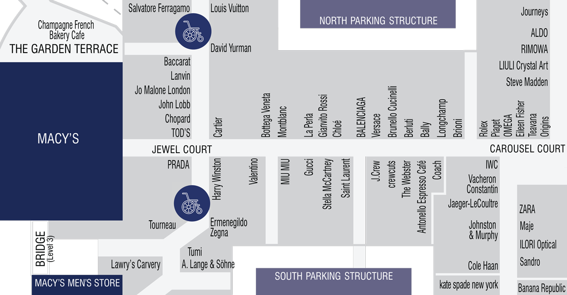 directory south coast plaza map