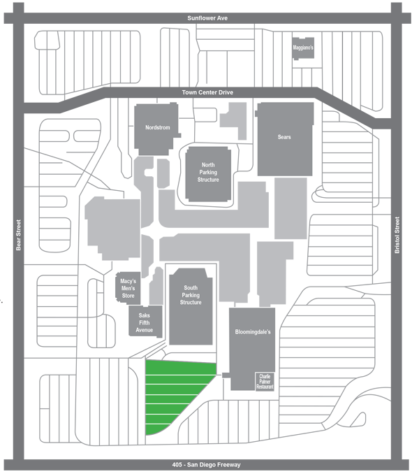 south coast plaza map