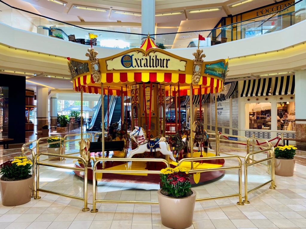 Carousel inside the South Coast Plaza in Costa Mesa