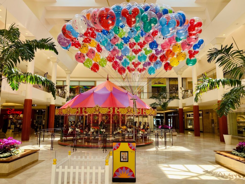 Carousel inside the South Coast Plaza in Costa Mesa