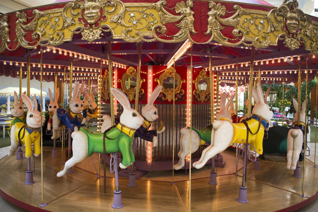 South Coast Plaza's Carousel Court I want to ride the merry go