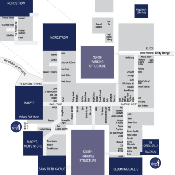 Valet Parking Locations South Coast Plaza