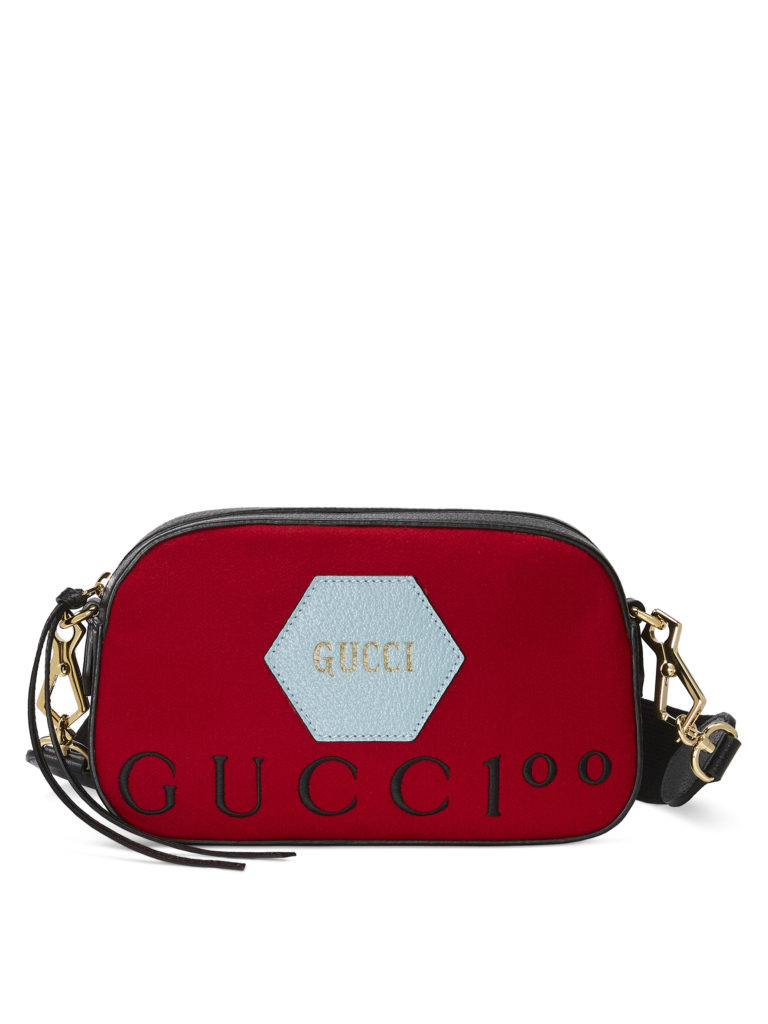 Pre-owned Gucci Multi Leather 100th Anniversary Logo Belt Bag In