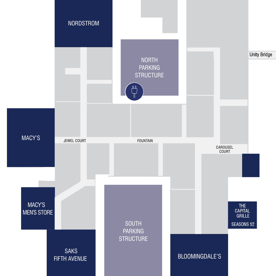 Electric Vehicle Charging Locations – South Coast Plaza