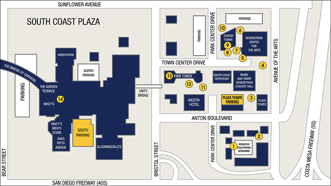 Walking Sculpture Tour – South Coast Plaza