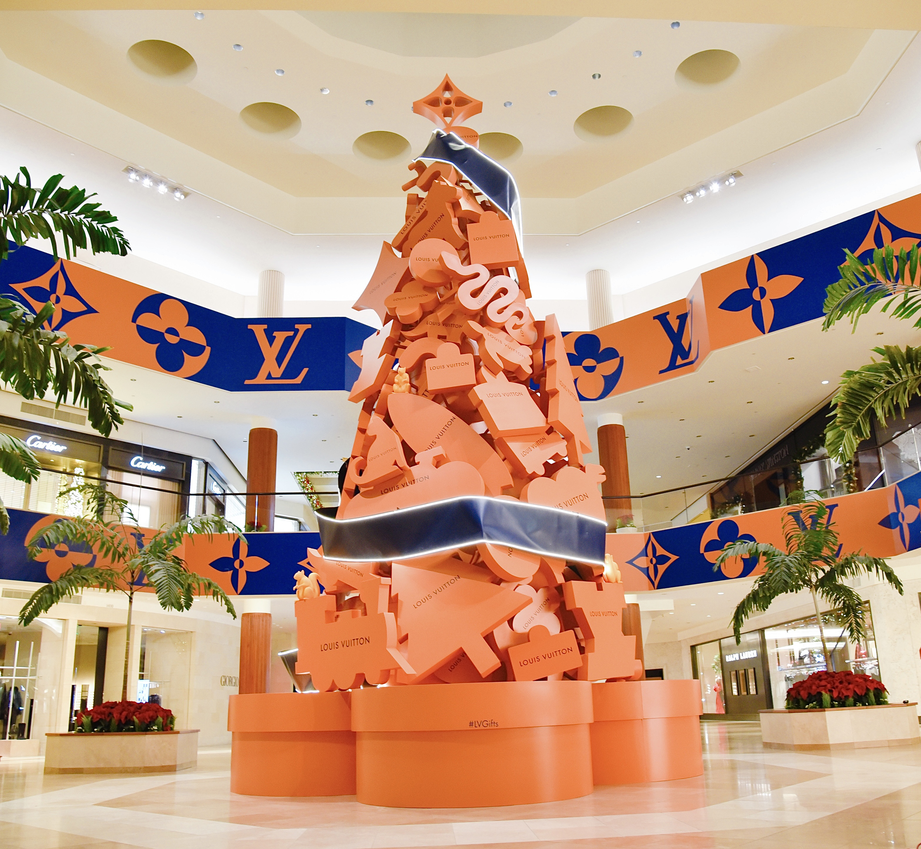 Check out the Louis Vuitton Christmas Tree At South Coast Plaza