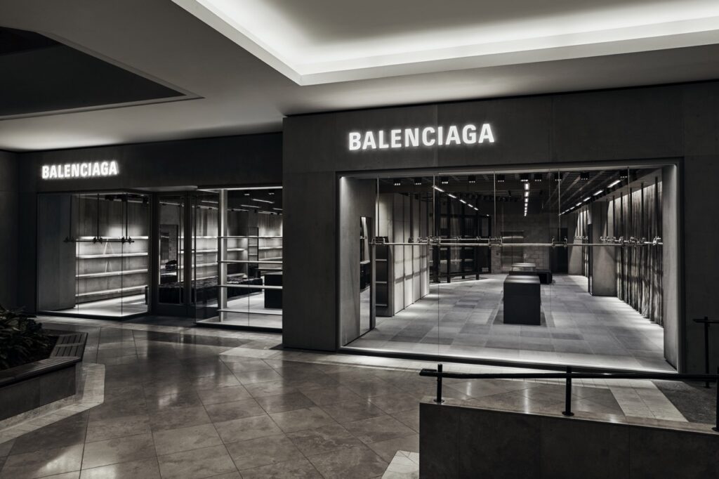 Balenciaga Opens a Dramatic New Boutique at South Coast Plaza South